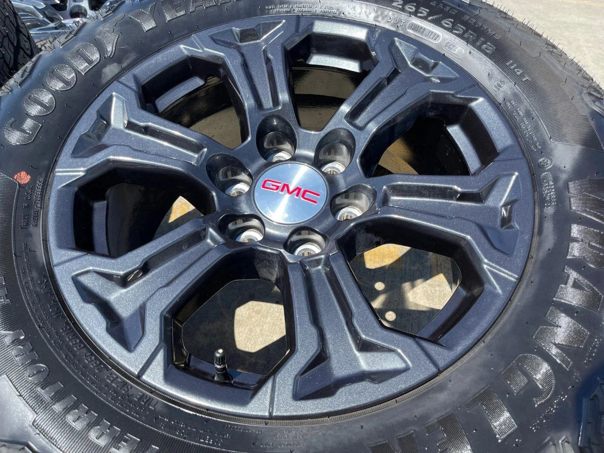 18" GMC Sierra Canyon Chevy Tahoe Colorado OEM 5910 wheels rims 2024 2025 NEW Texas Truck Tire