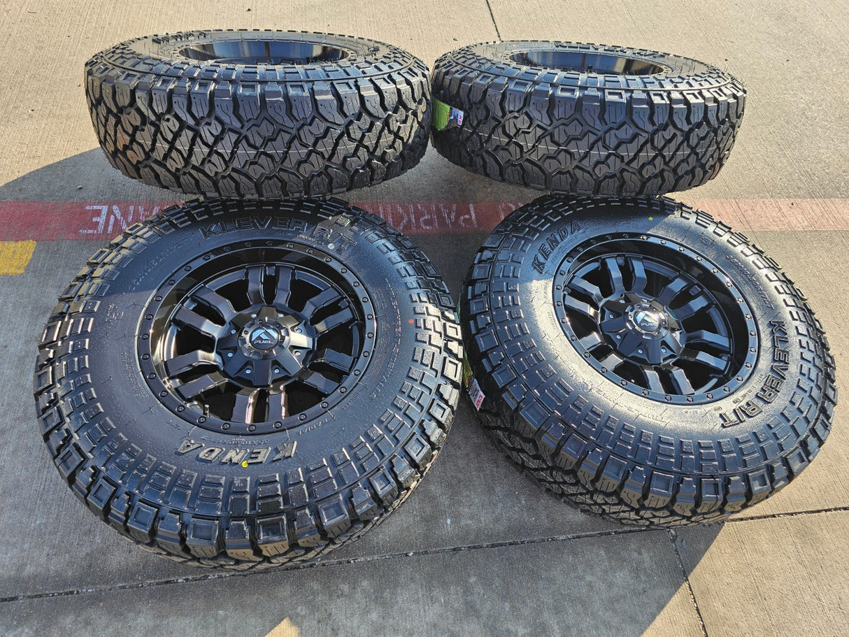17" 17x9 Fuel Sledge D595 Jeep Wrangler wheels rims 5x114.3 5x4.5 5x5 5x127 Texas Truck Tire