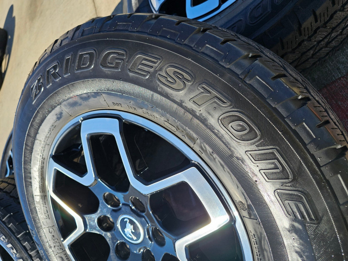 18" Ford Bronco wheels rims black 10389 Ranger tires 2023 2024 2025 2026 A/T Texas Truck Tire