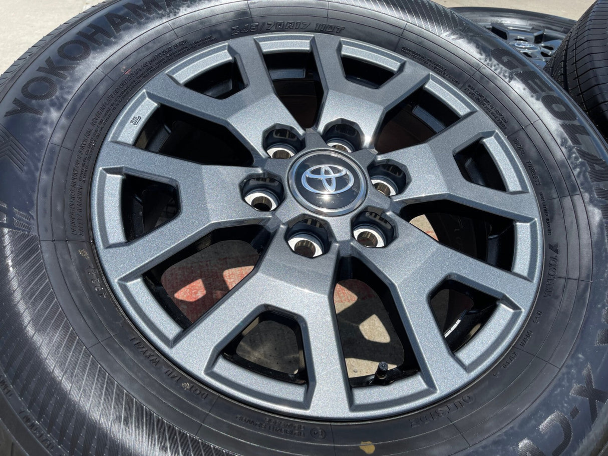 17" Toyota 4Runner Tacoma TRD OEM 94254 10637 wheels rims 2024 2025 2026 NEW Texas Truck Tire