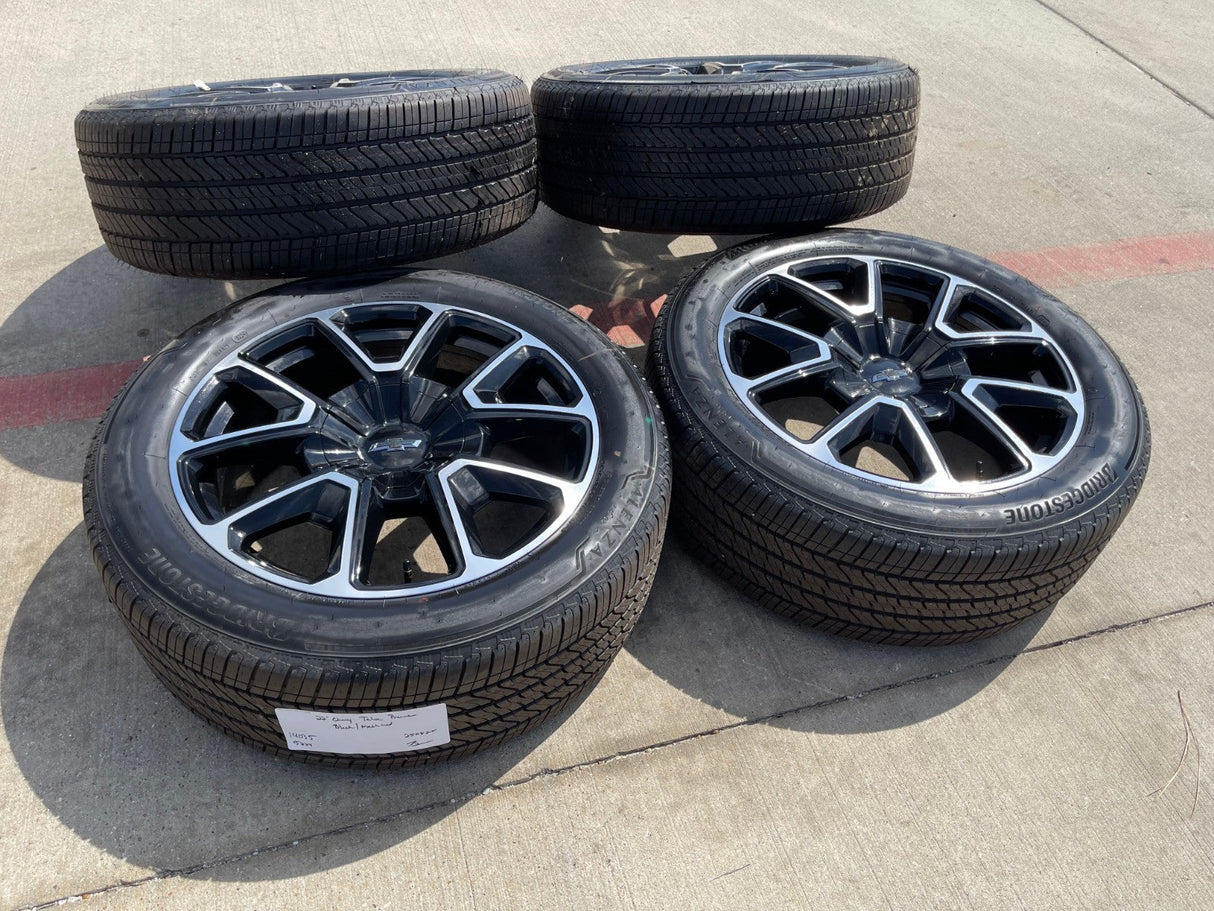 22" Chevy Tahoe Suburban RST OEM 14035 wheels rims Silverado 2025 2026 NEW Texas Truck Tire