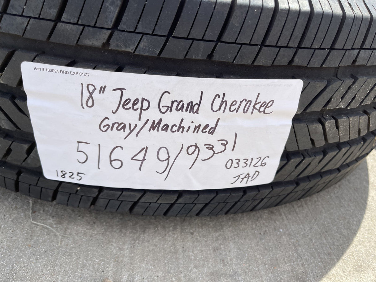 18" Jeep Wrangler Grand Cherokee Gladiator OEM 9331 wheels rims 2025 2026 NEW Texas Truck Tire