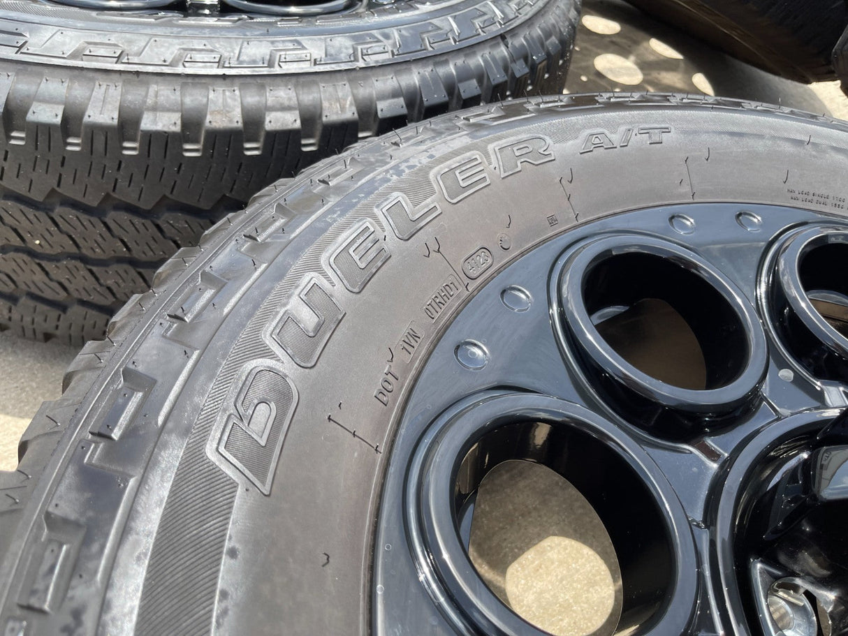 20" Ford F-250 F-350 OEM black TREMOR wheels rims 10299 10484 tires Texas Truck Tire