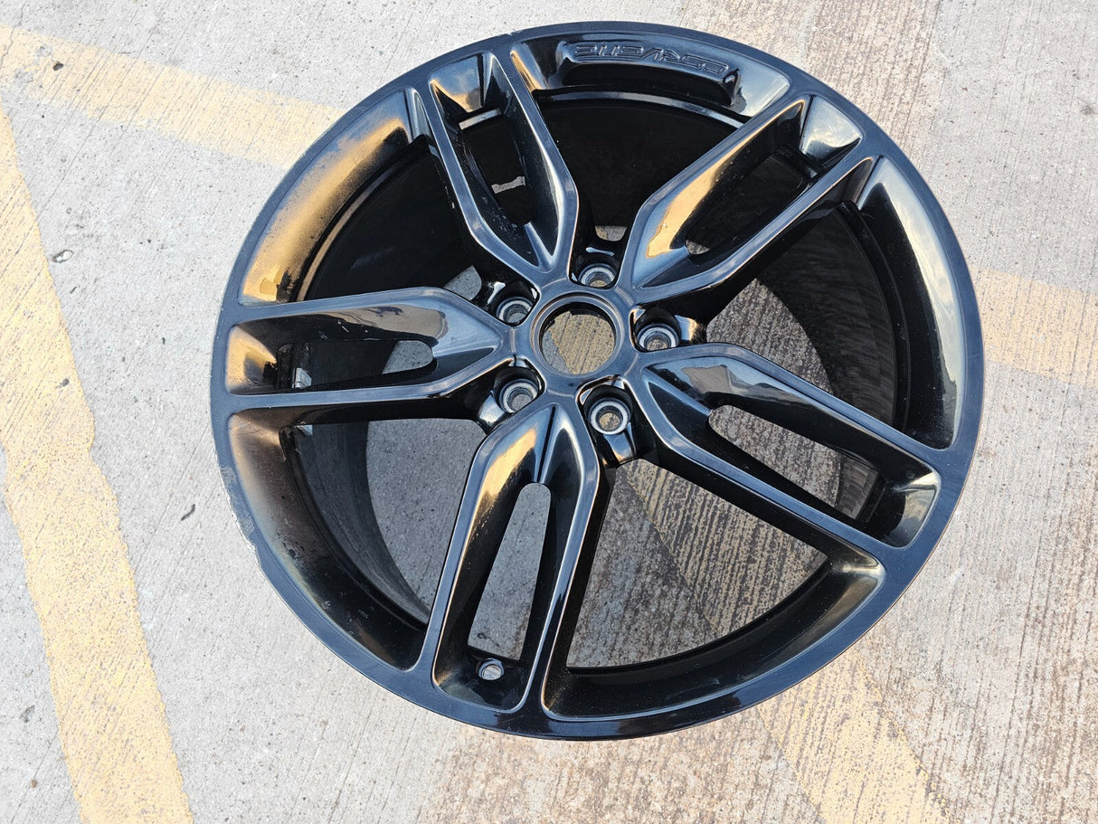 20x10 Chevy Corvette OEM wheel rim 5639 5641 black REAR 2015 2016 2017 2018 2019 Texas Truck Tire