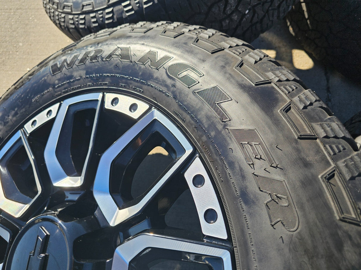 20" Chevy Silverado High Country 2500 3500 OEM Black wheels rims 2023 2024 2025 Texas Truck Tire