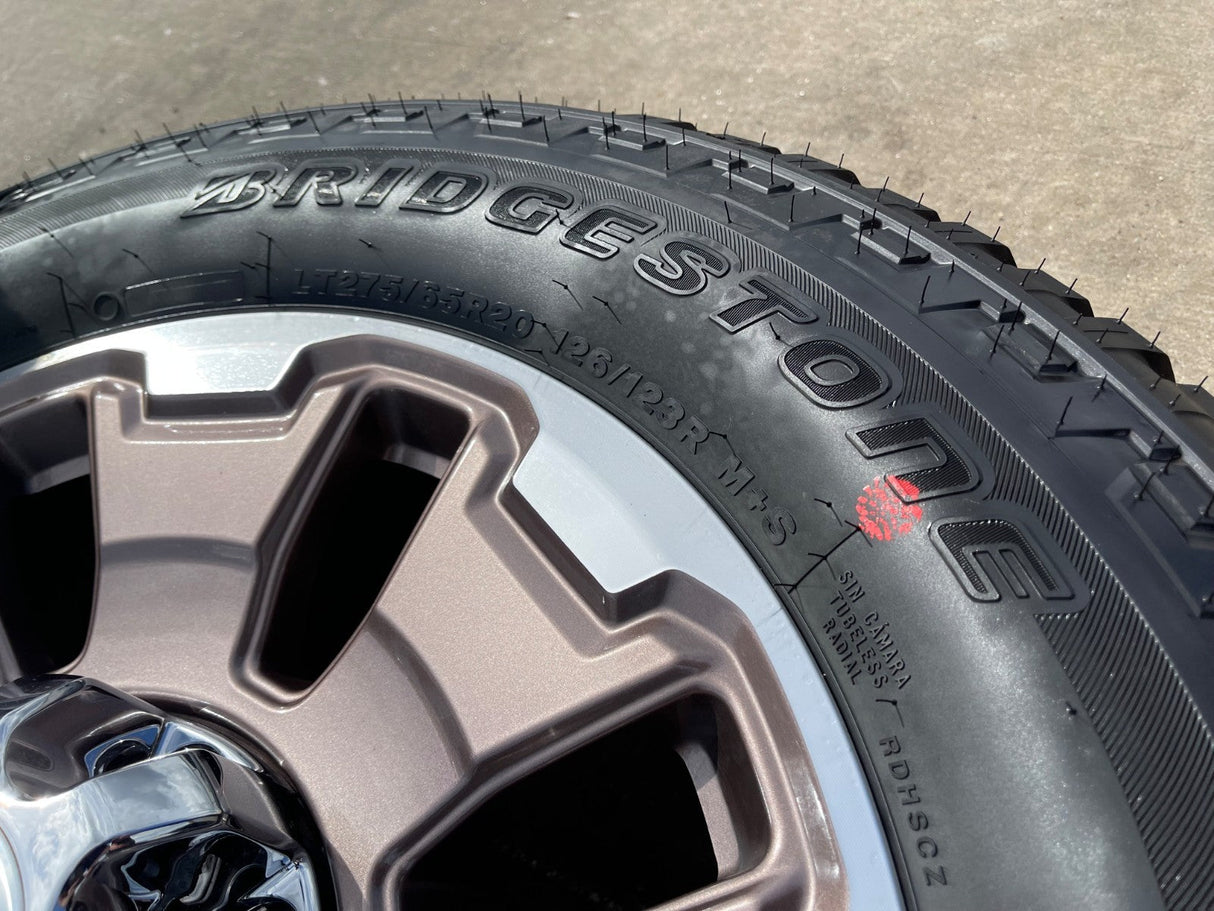 20" Ford F-250 F-350 OEM 10487 LIMITED KING RANCH tan wheels rims 2025 2026 NEW Texas Truck Tire