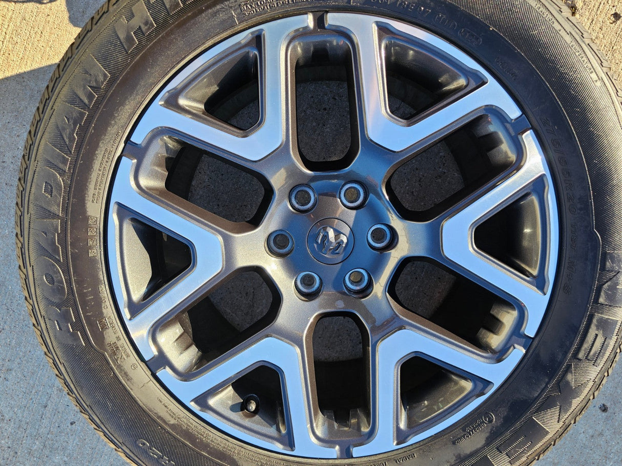 20" Dodge Ram 1500 OEM 94059 Laramie wheel rim 68583860AA Spare 2024 2025 2026 Texas Truck Tire