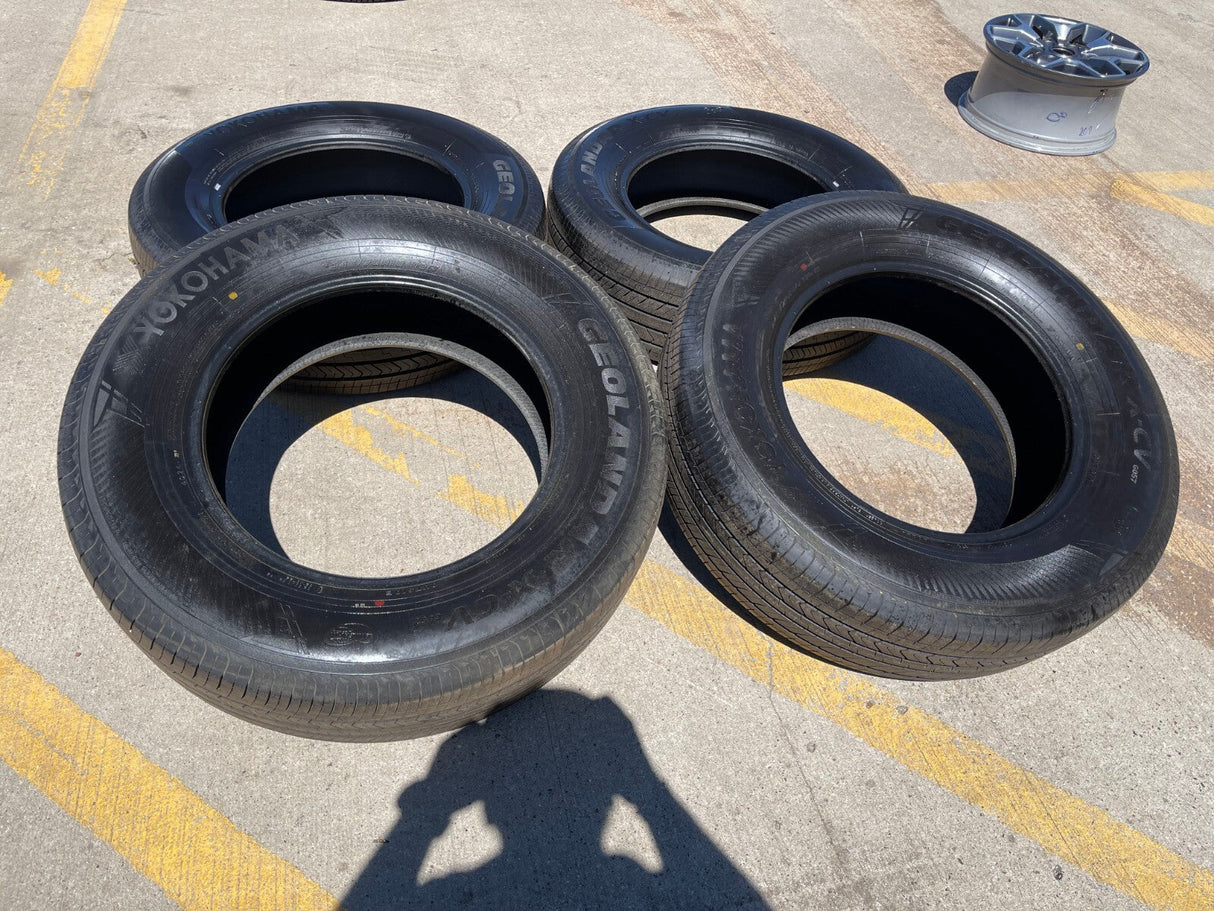 (4) 245/70/18 Yokohama Geolander X-CV tires NEW Sierra Tundra Silverado Texas Truck Tire