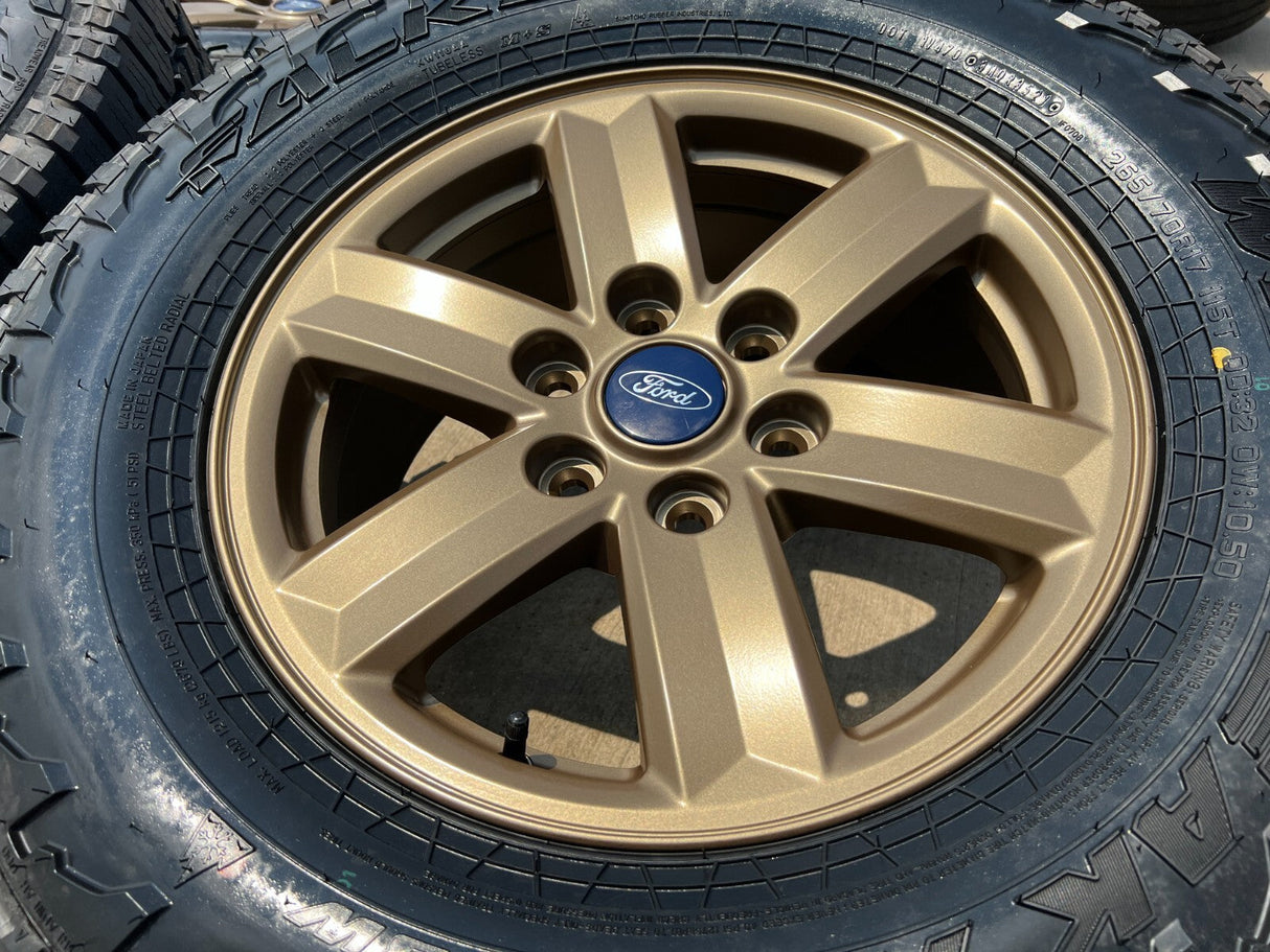 17" Ford F-150 OEM BRONZE Tremor rims wheels tires 10339 FALKEN A/T3 NEW Texas Truck Tire