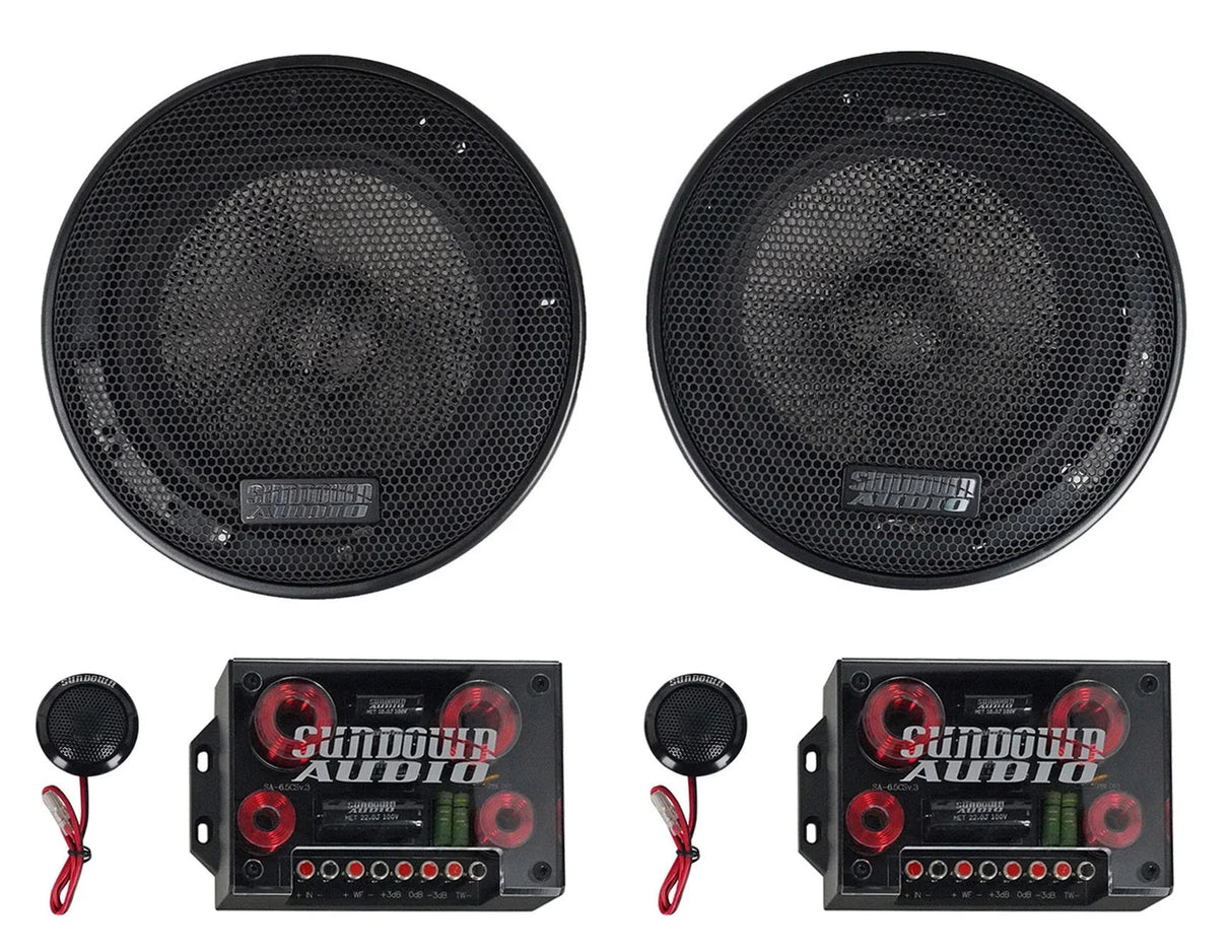 Sundown SA-6.5CS v.3 6.5" Components Speakers (Pair) Sundown Audio