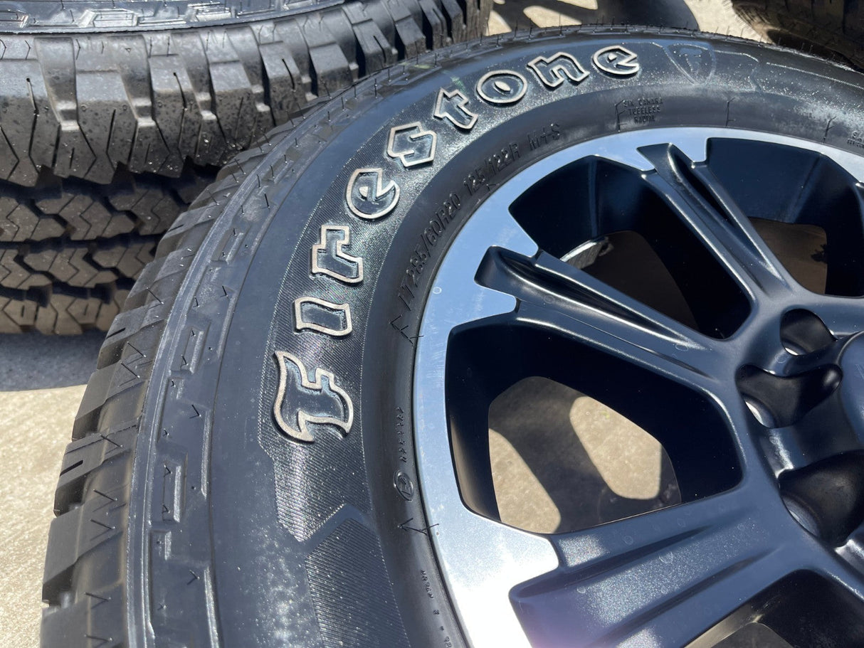 20" Dodge Ram 2500 3500 LARAMIE OEM wheels rims A/T tires 2025 2026 NEW Texas Truck Tire
