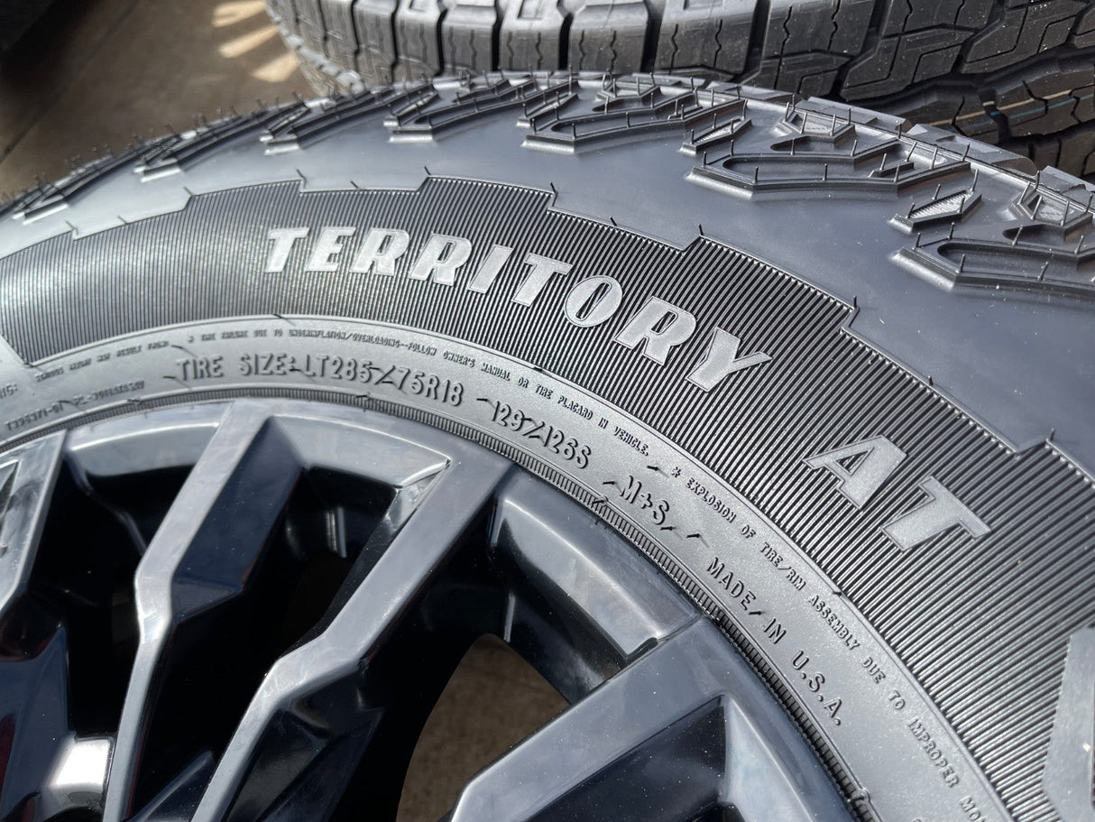 18" Chevy Silverado ALASKAN AT4X 2500 OEM 14031 wheels rims 2024 2025 2026 NEW Texas Truck Tire