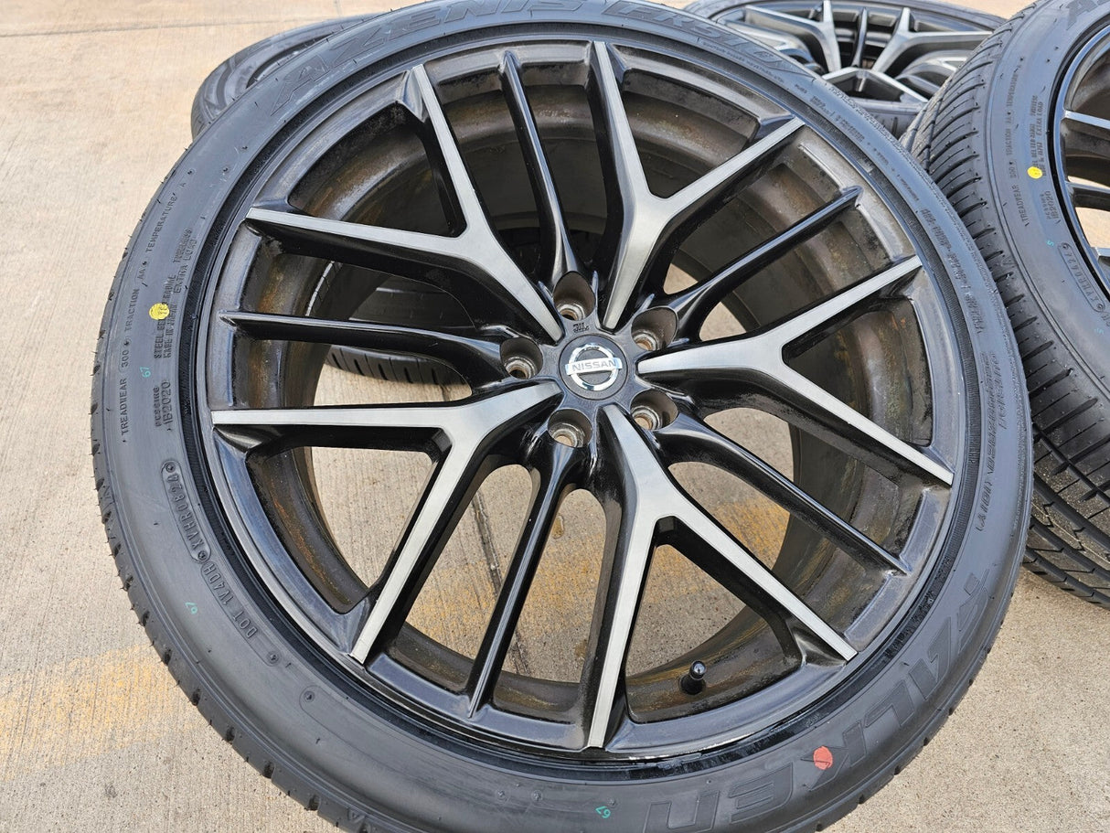 20" Nissan GT-R OEM wheels rims RAYS 62801 62200 GTR 2019 2020 2022 2023 2024 Texas Truck Tire
