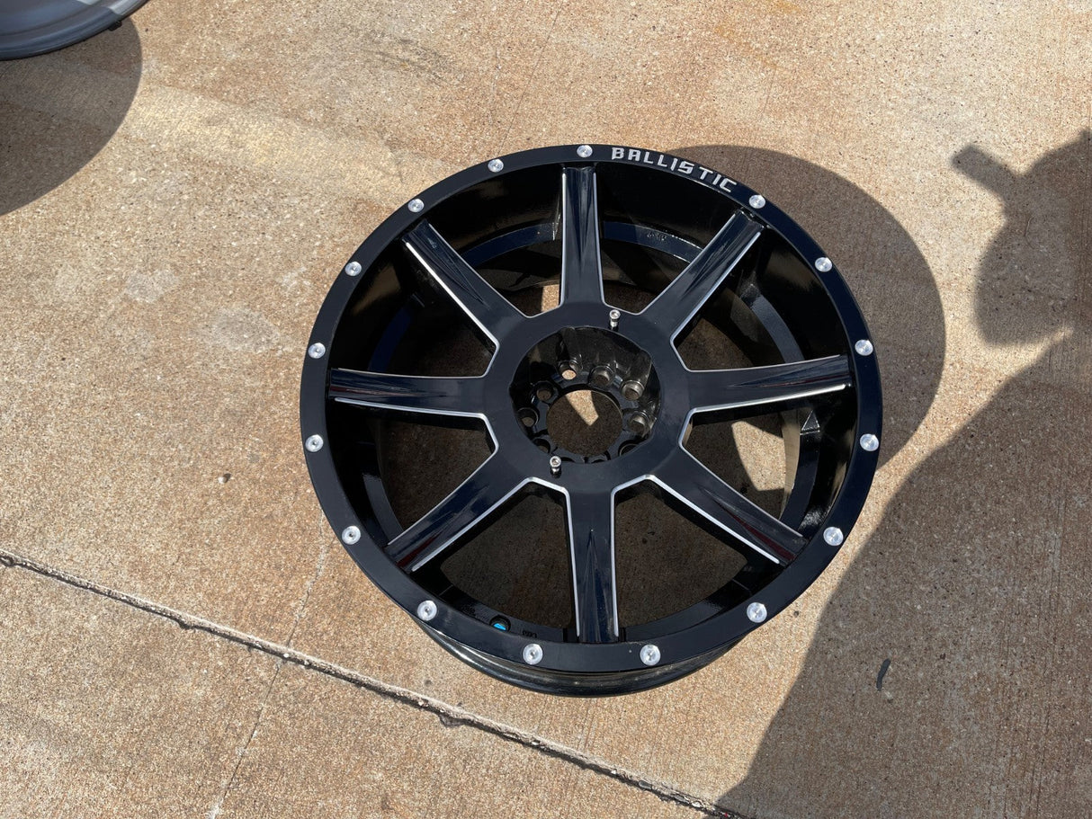 20x9 Ballistic Morax 845 Jeep Wrangler Gladiator rim wheel 5x127 5x5 5x4.5 5x114 Texas Truck Tire