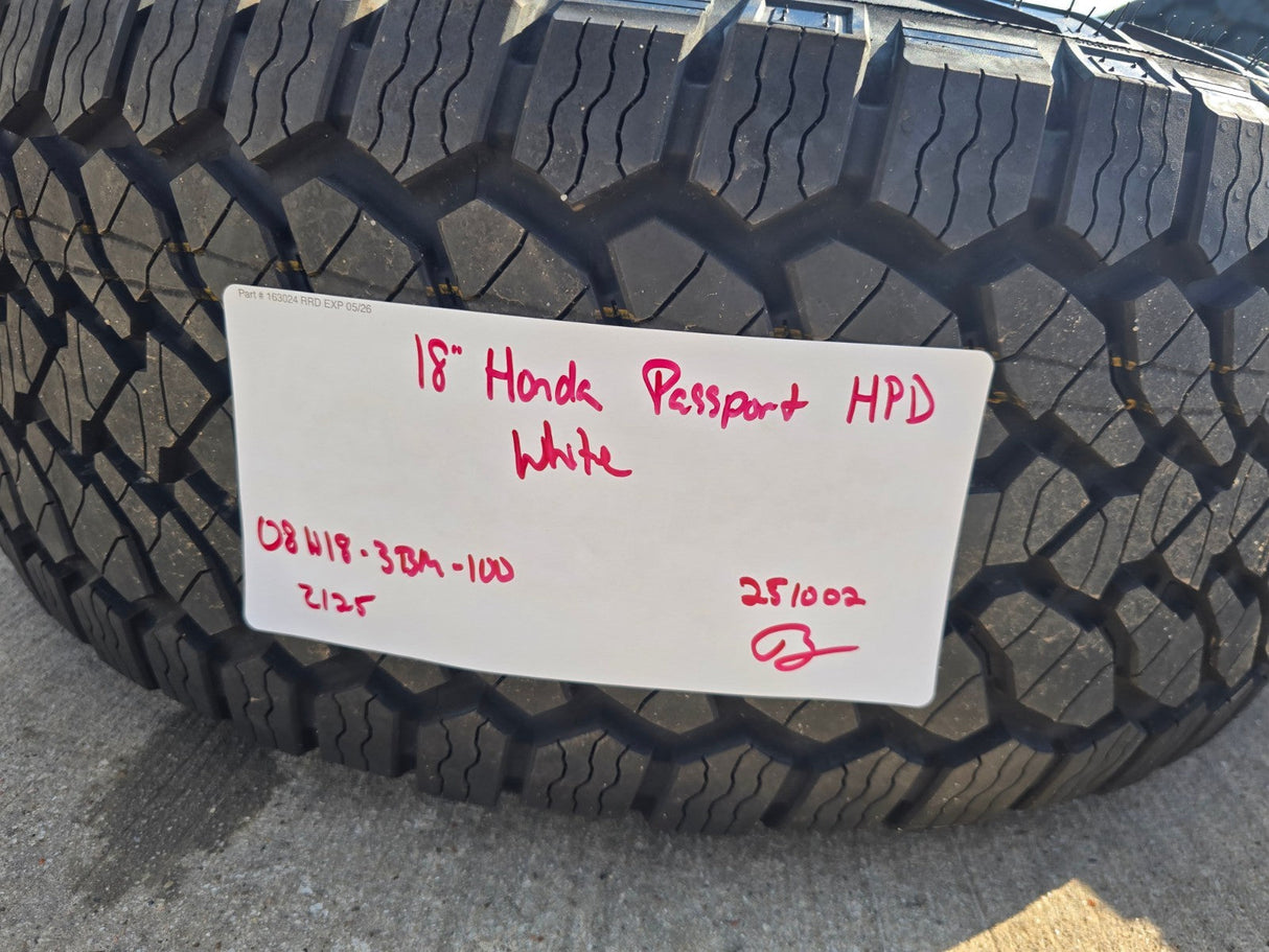 18" Honda Passport Ridgeline Pilot HPD OEM wheels rims MDX 2025 2026 NEW Texas Truck Tire