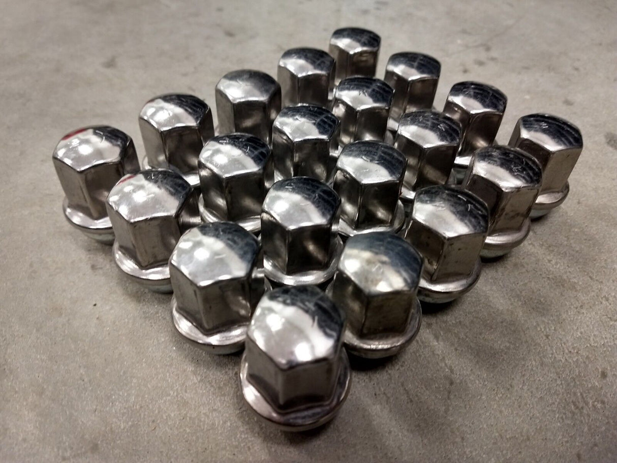 (20) OEM Dodge RAM 1500 Charger Challenger SRT lug nuts polished OE 14x1.5 Texas Truck Tire