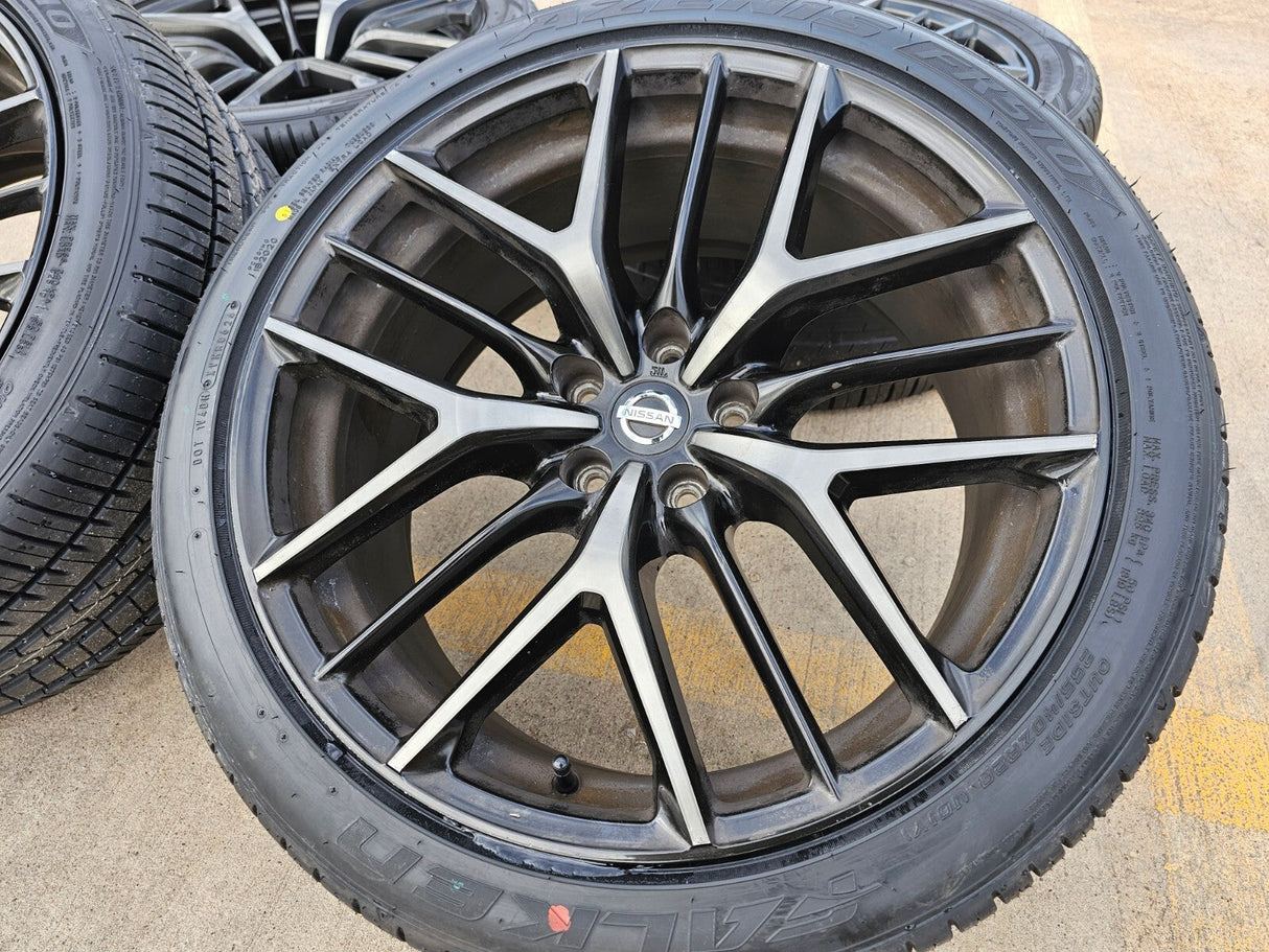 20" Nissan GT-R OEM wheels rims RAYS 62801 62200 GTR 2019 2020 2022 2023 2024 Texas Truck Tire