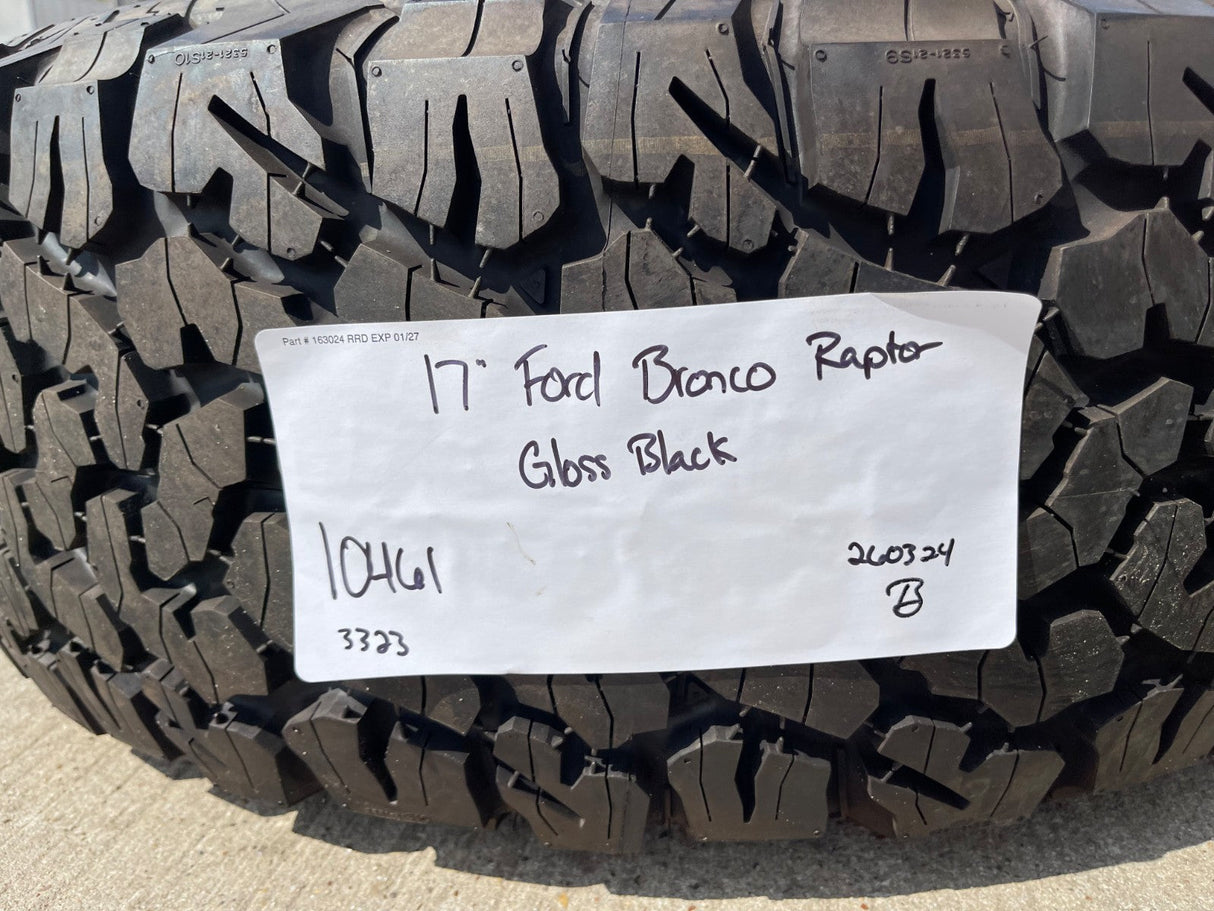 17" Ford F-150 Raptor Bronco OEM 10461 rim wheel spare 2024 2025 2026 BFG NEW Texas Truck Tire