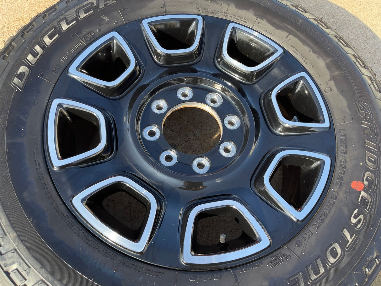20" Ford F-250 F-350 OEM Lariat Platinum wheel rim 10486 tire 2025 2026 NEW Texas Truck Tire