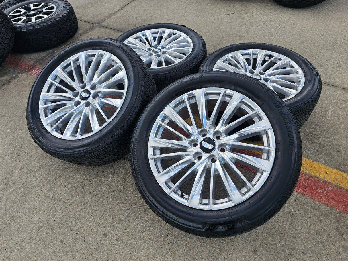 22" Cadillac Escalade Platinum OEM wheels rims tires 2024 2025 2026 NEW Texas Truck Tire