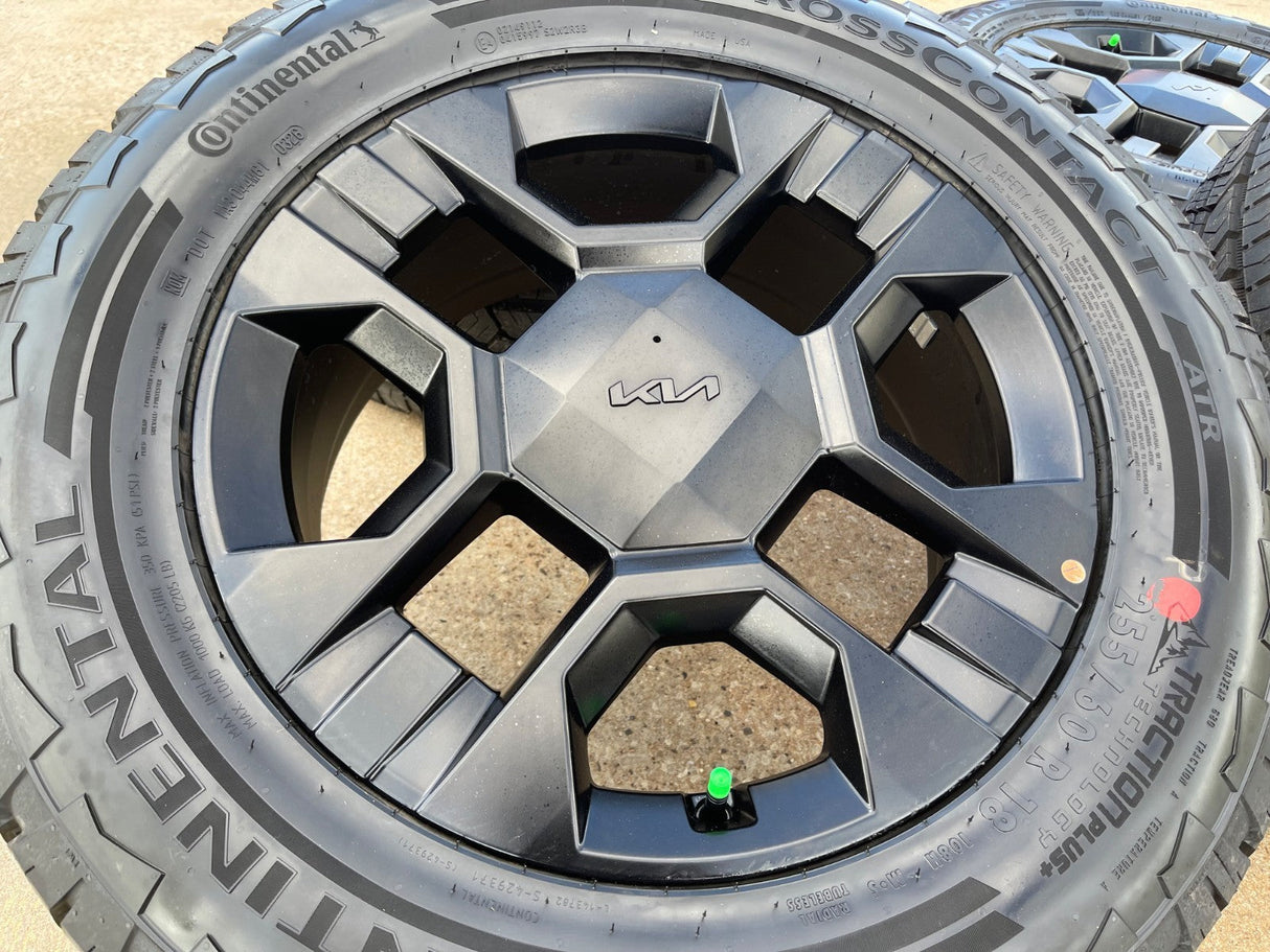 18" Kia Telluride X-PRO OEM wheels rims Sorento Sedona CONTINENTAL 2026 2027 NEW Texas Truck Tire