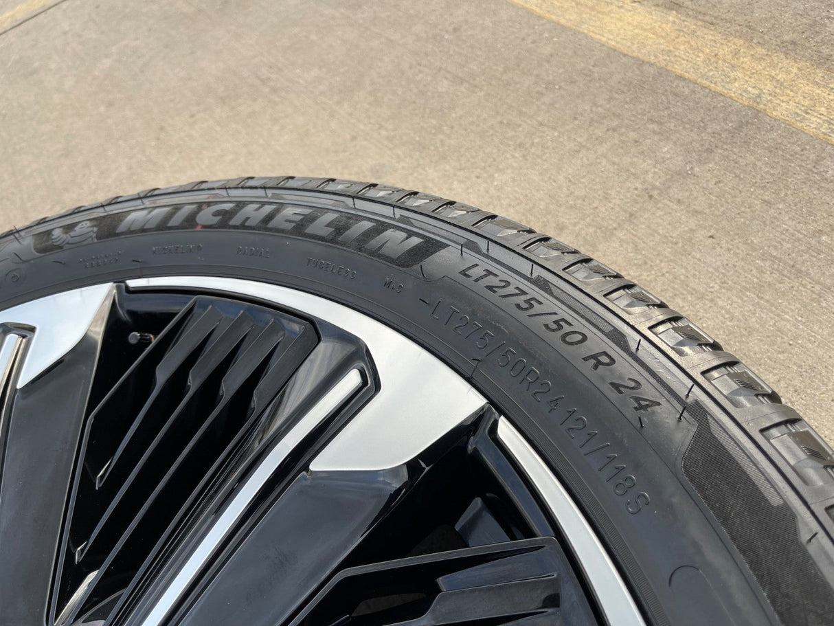 24" Cadillac Escalade IQ EV OEM 8x165 wheel rim Hummer 2500 2025 MICHELIN NEW Texas Truck Tire