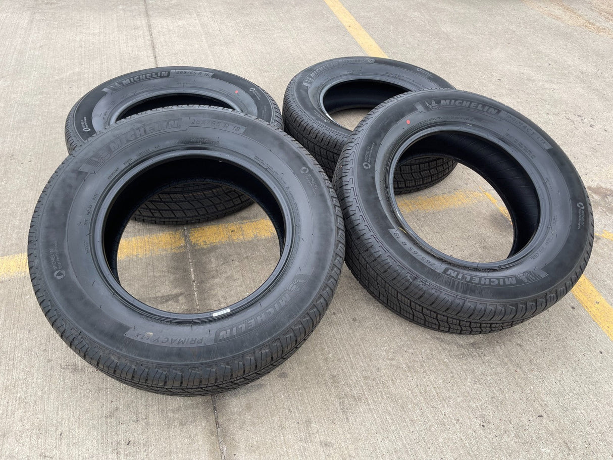 265/65/18 Michelin Primacy LTX tires F-150 Silverado 265/65r18 NEW TAKE OFFS Texas Truck Tire