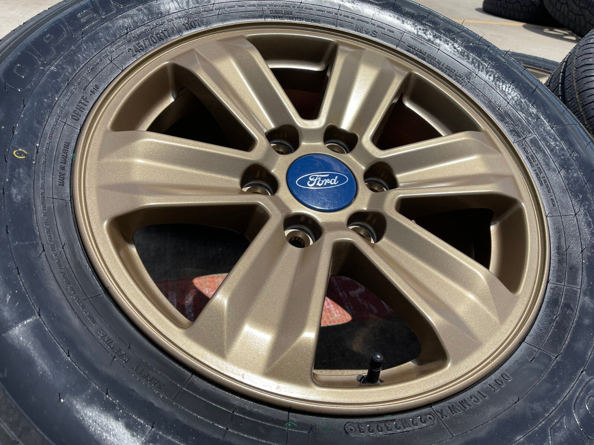 17" Ford F-150 Expedition OEM 3995 rims wheels BRONZE tires NEW Texas Truck Tire