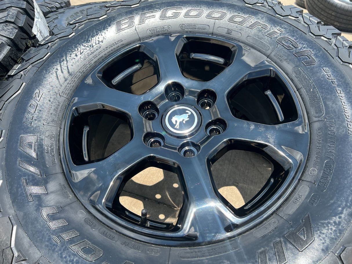 17" Ford Bronco SASQUACH wheels rims 10384 OEM Ranger 2024 2025 2026 NEW Texas Truck Tire