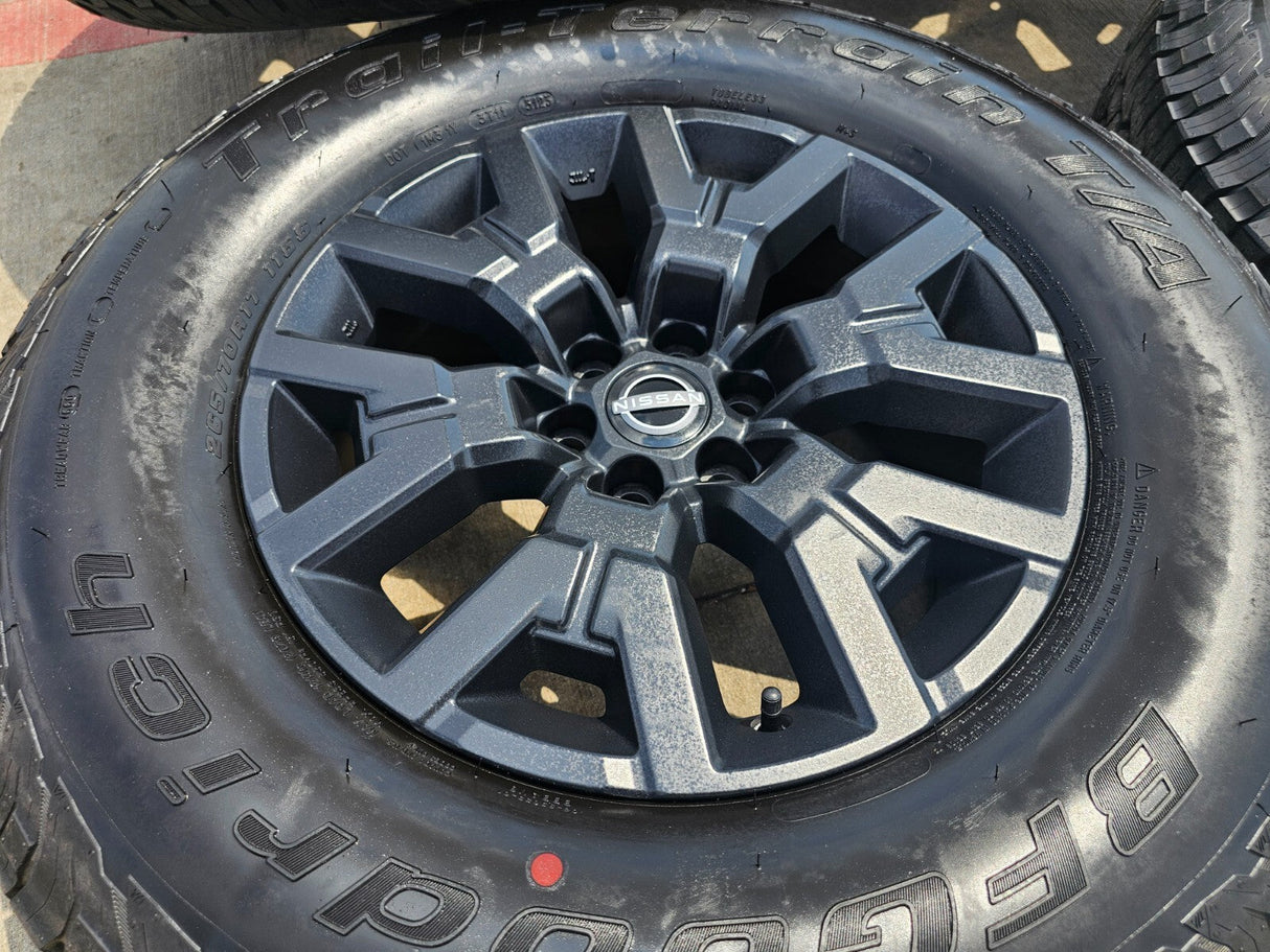 17" Nissan Frontier OEM Desert Runner 62832 wheels rims tires 2023 2024 2025 NEW Texas Truck Tire