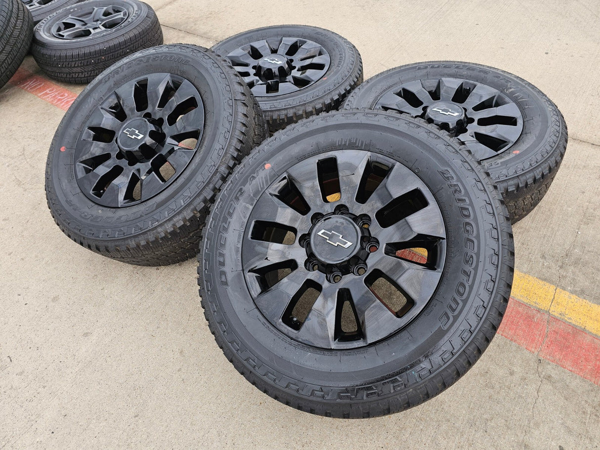 20" Chevy Silverado 2500 3500 OEM 5960 5947 GMC Sierra wheels rims 2025 2026 NEW Texas Truck Tire