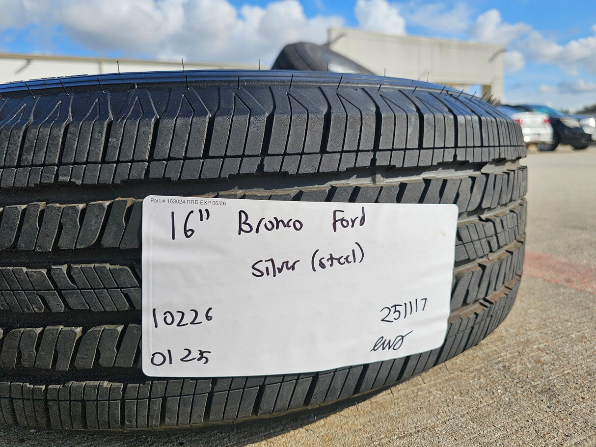 16" Ford Bronco steel wheels rims tires 10226 Ranger 2023 2024 2025 2026 NEW Texas Truck Tire