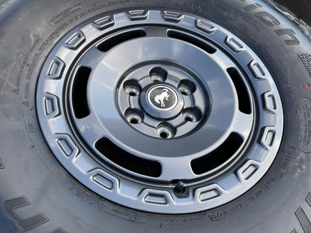 17" Ford Bronco HERITAGE SASQUATCH wheels rims 10464 NEW 37" BFG Texas Truck Tire