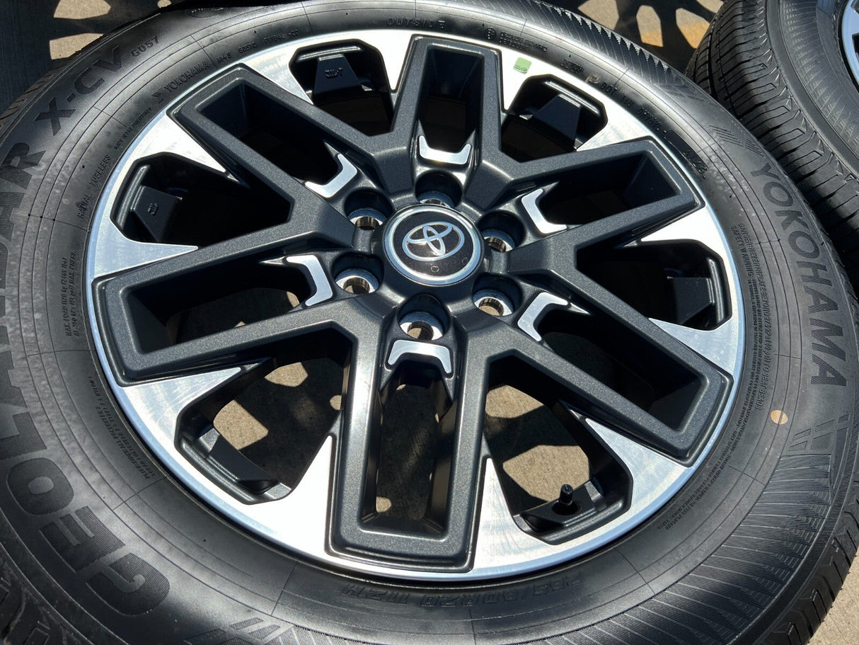 20" Toyota Tundra Platinum OEM wheels rims 95295 75276 Sequoia 2024 2025 NEW Texas Truck Tire