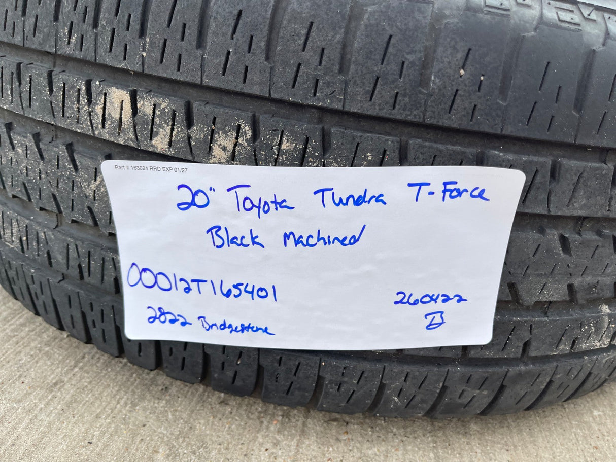 20" Toyota Tundra TSS TRD T Force OEM wheels rims 5x150 tires Texas Truck Tire