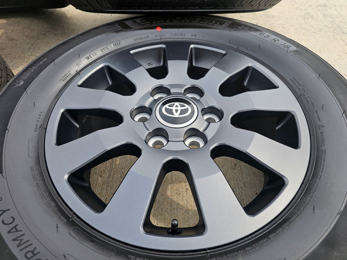 18" Toyota Land Cruiser OEM TRD wheels rims 95952 Tundra Sequoia MICHELIN NEW Texas Truck Tire