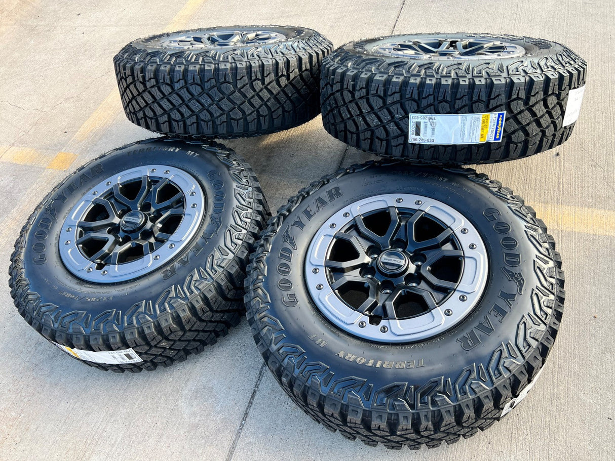 17" Ford Ranger Raptor Beadlock wheels rims Bronco 2024 2025 2026 NEW Texas Truck Tire