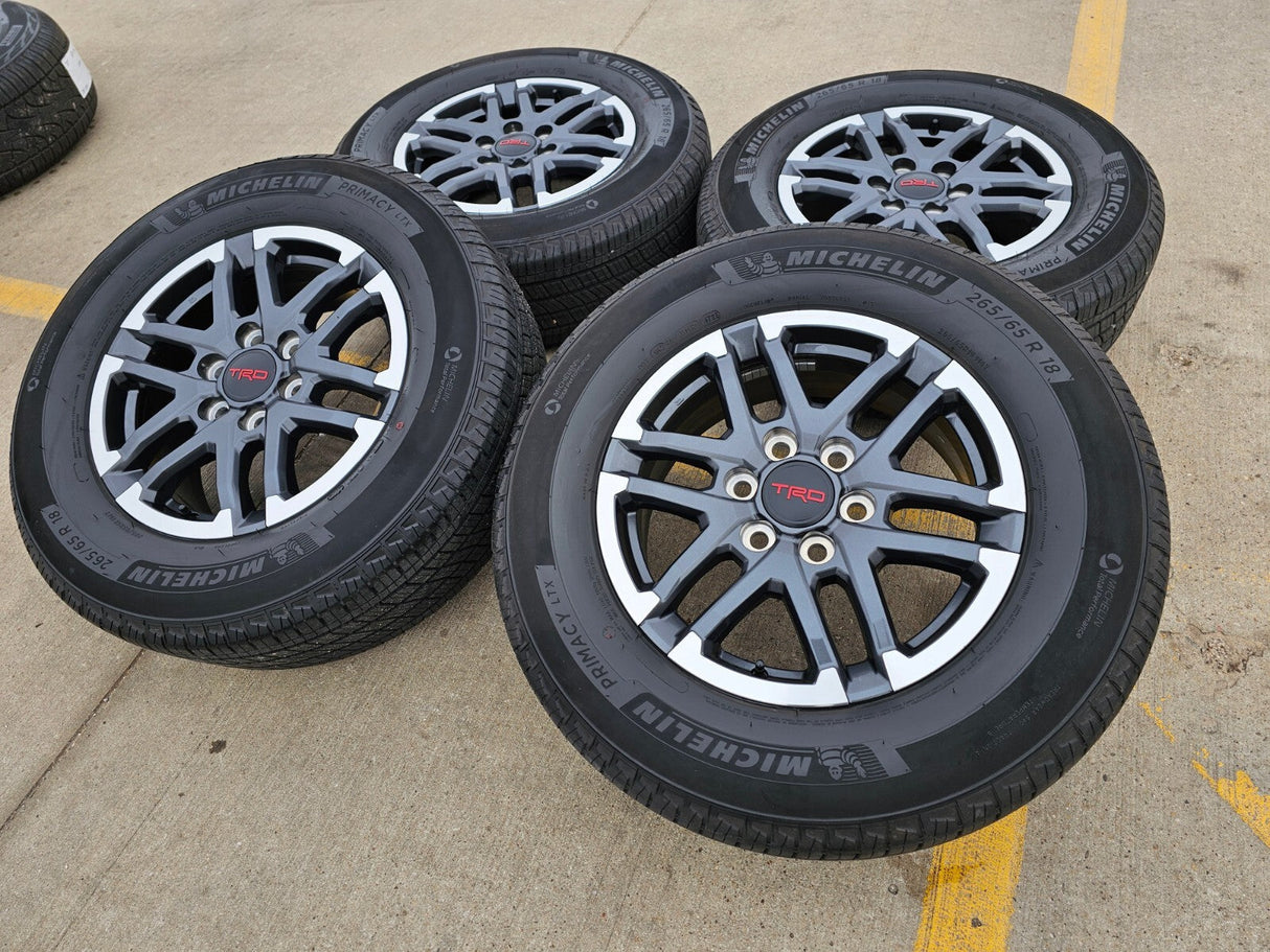 18" Toyota Tacoma TRD OEM wheels rims 10641 4Runner 2024 2025 2026 MICHELIN NEW Texas Truck Tire