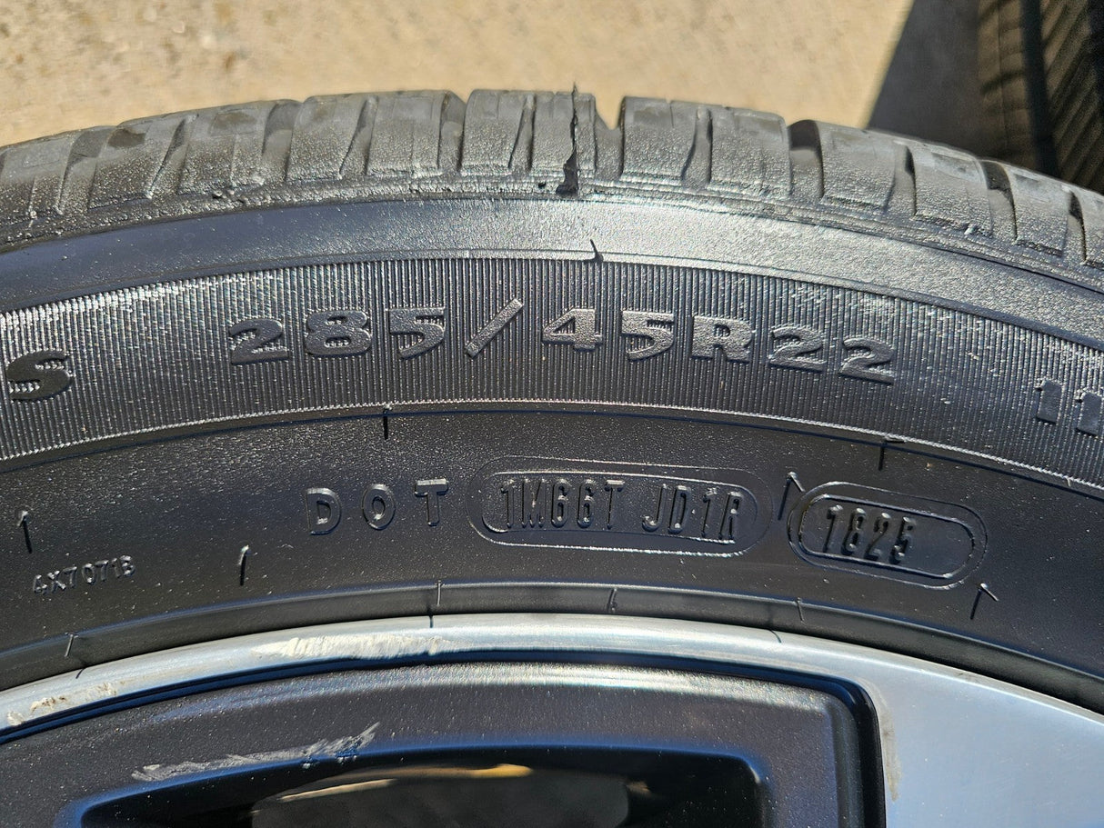 22" Dodge Ram 1500 OEM Laramie rims wheels tires 2685 GOODYEAR NEW Texas Truck Tire