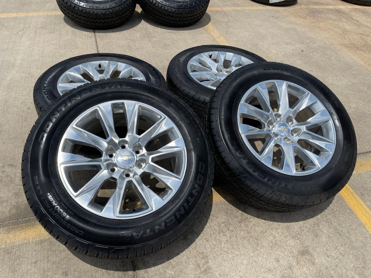 20" Chevy Tahoe Silverado LTZ 5920 OEM wheels rims Yukon 2023 2024 2025 2026 NEW Texas Truck Tire