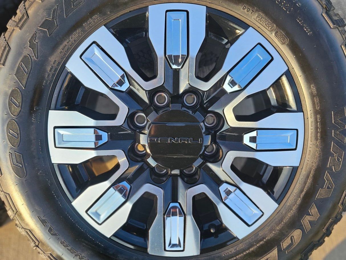 20" GMC Sierra Chevy Silverado 2500 3500 OEM wheels rims 5958 14138 GOODYEAR Texas Truck Tire