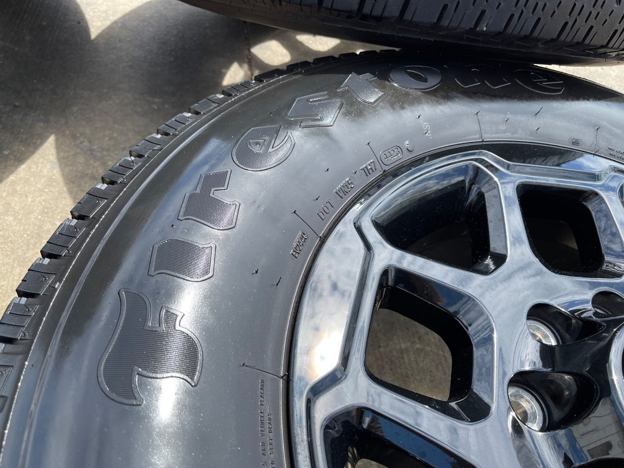 18" Dodge Ram 2500 3500 OEM 68629288 wheels rims FIRESTONE HT Texas Truck Tire