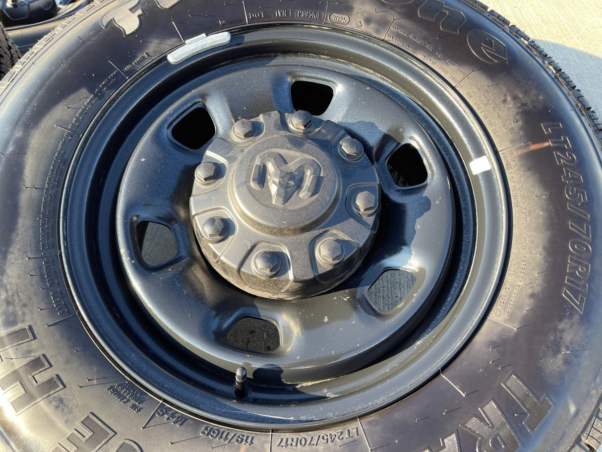 17" Ram 2500 3500 Laramie Power Wagon OEM 2497 wheels rims 2025 2026 NEW Texas Truck Tire