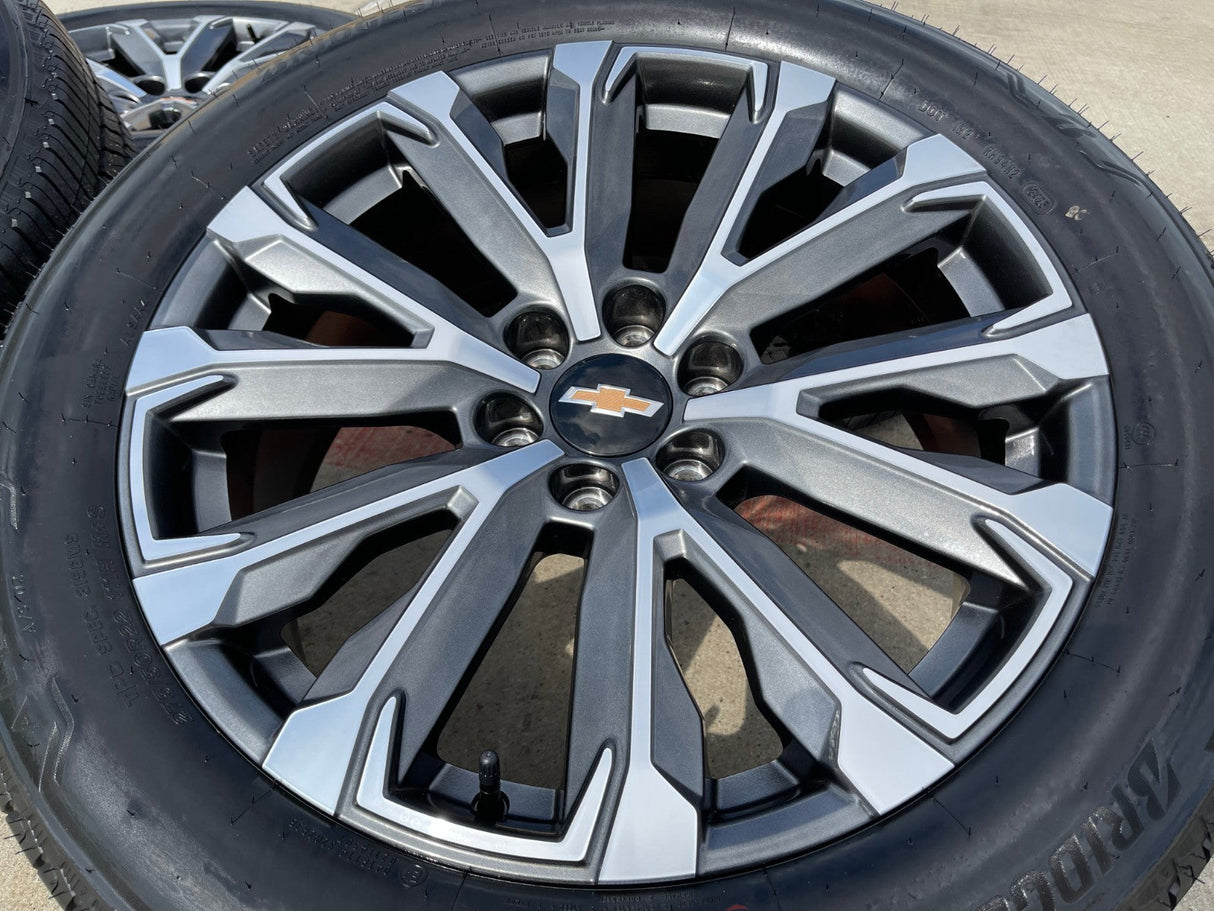 22" Chevy Tahoe Silverado Suburban OEM wheels rims 2022 2023 2024 2025 2026 NEW Texas Truck Tire
