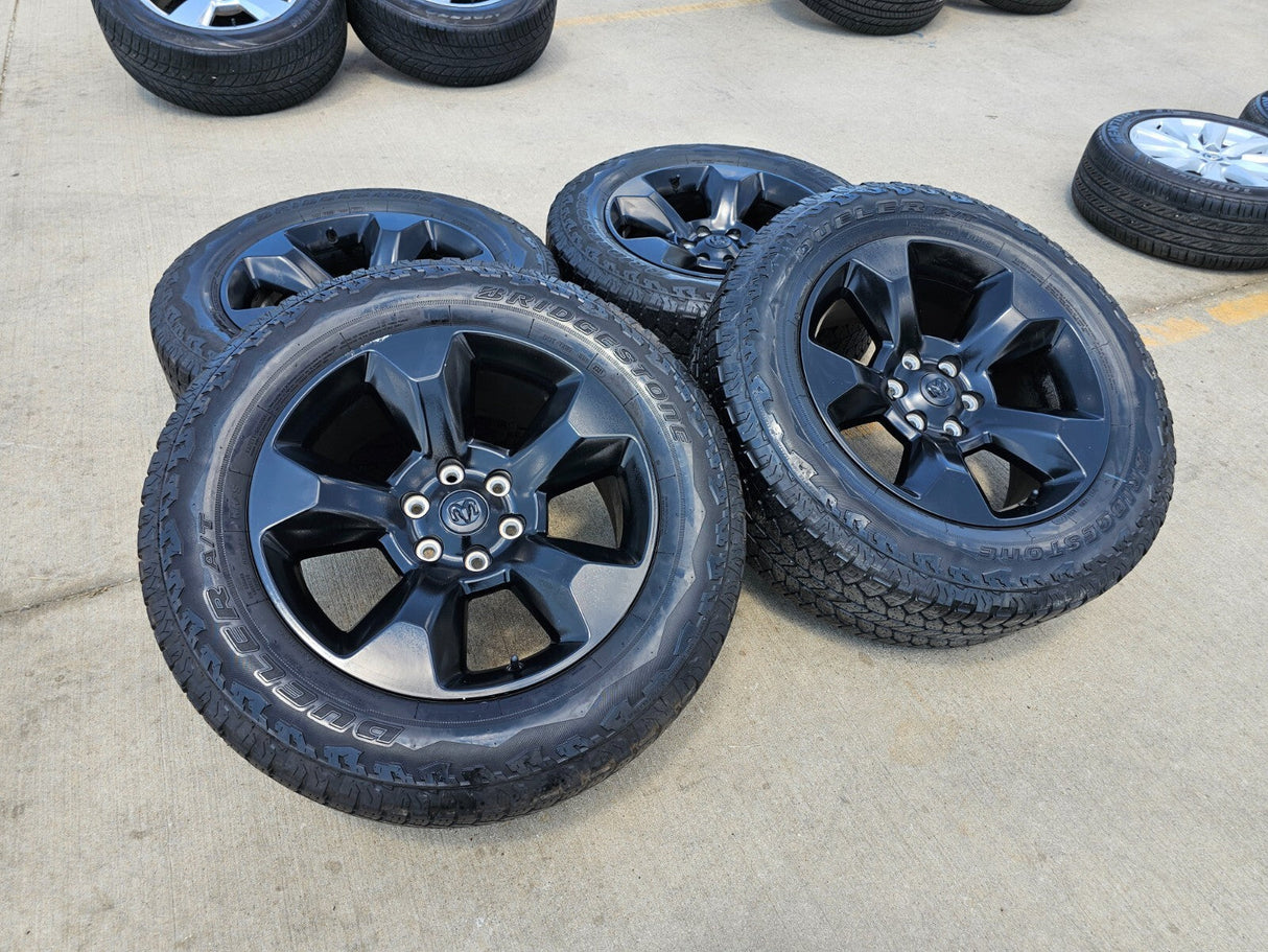 20" Ram 1500 OEM LIMITED Laramie wheels rims black 2675 2722 Texas Truck Tire