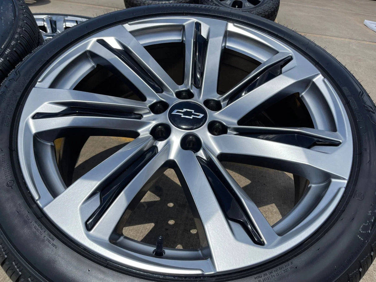 24" Chevy Tahoe Silverado OEM wheels rims tires Escalade 2023 2024 2025 2026 NEW Texas Truck Tire