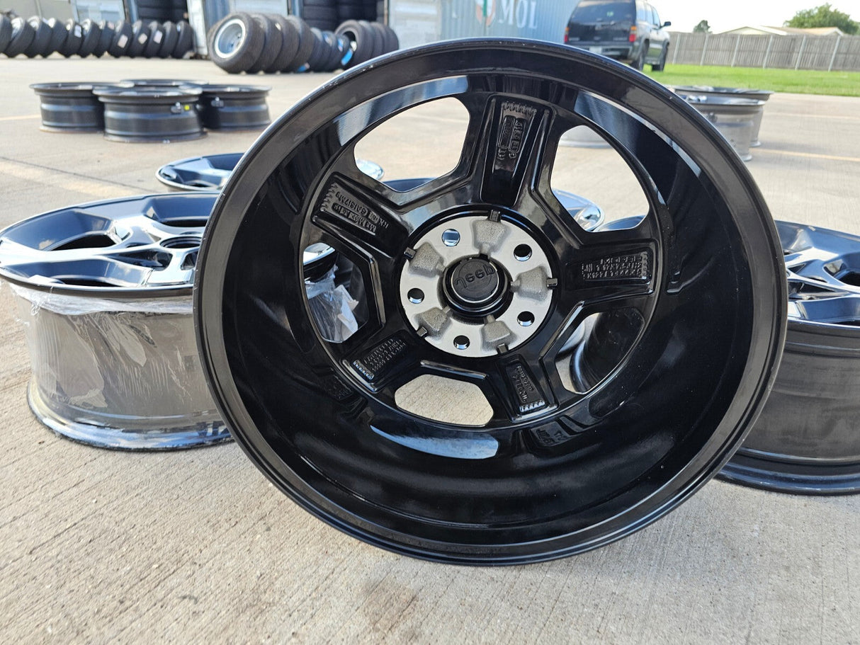 17" Jeep Wrangler Gladiator Rubicon OEM 9236 wheels rims 2021 2022 2023 2024 NEW Texas Truck Tire