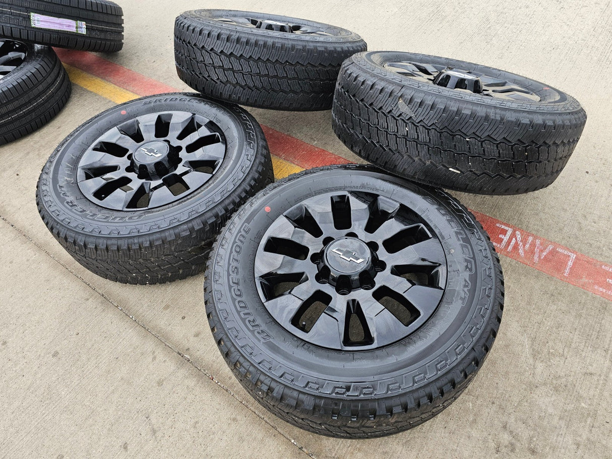 20" Chevy Silverado 2500 3500 OEM 5960 5947 GMC Sierra wheels rims 2025 2026 NEW Texas Truck Tire