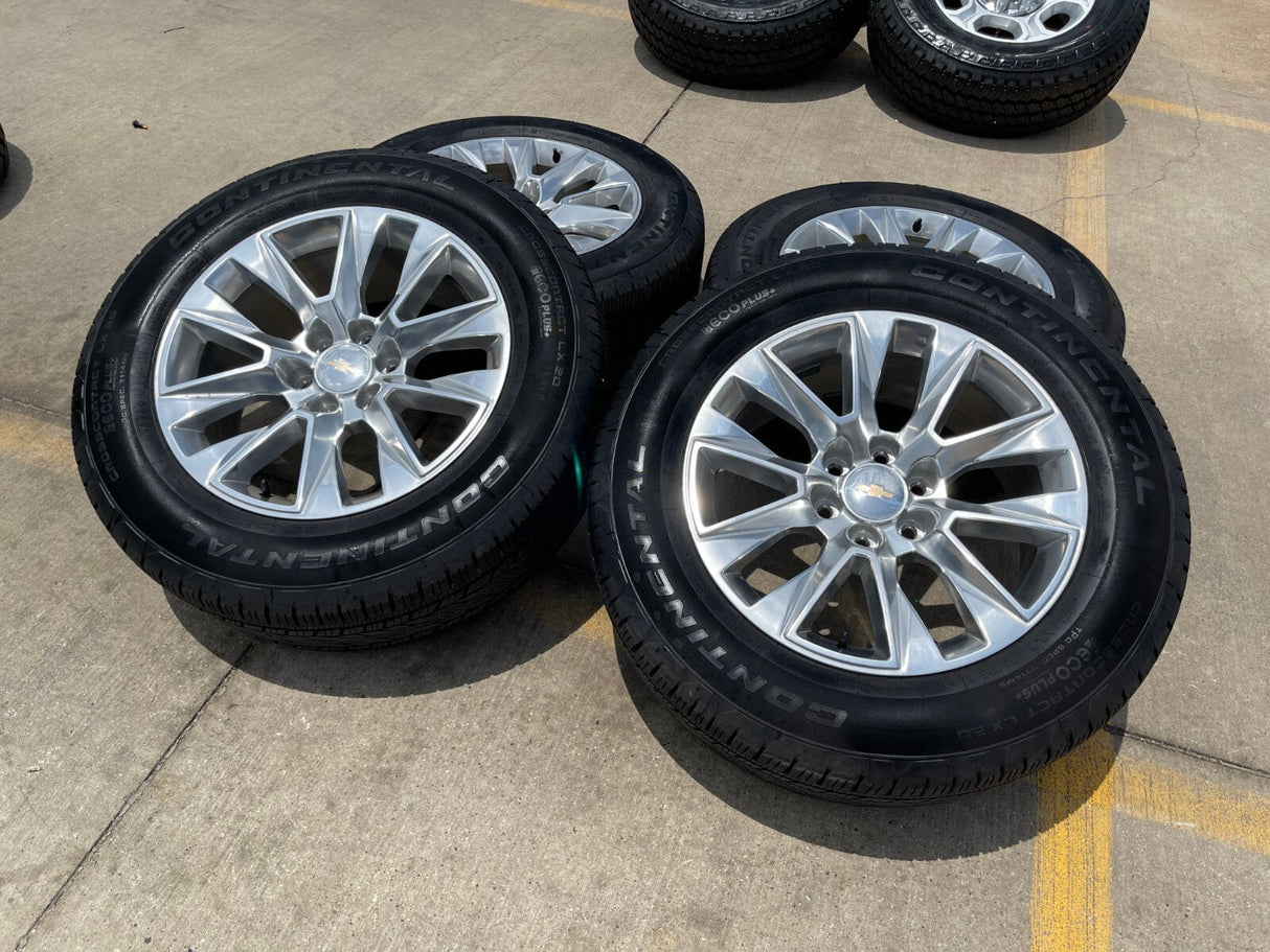 20" Chevy Tahoe Silverado LTZ 5920 OEM wheels rims Yukon 2023 2024 2025 2026 NEW Texas Truck Tire