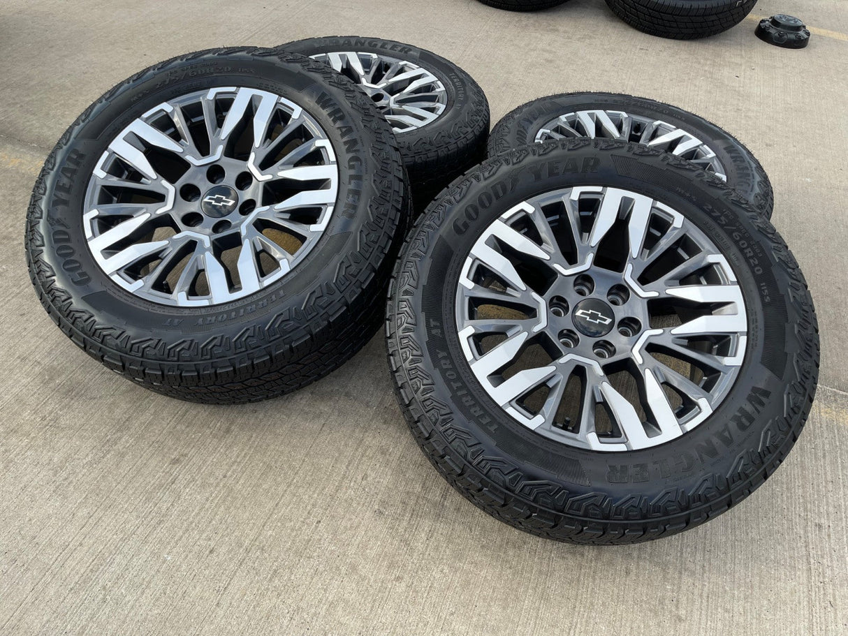 20" Chevy Silverado Z71 GMC Sierra Canyon Colorado OEM wheels rims 2025 2026 Texas Truck Tire
